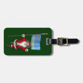 Der Weihnachtsmann mit dem Abzeichen von Aruba Gepäckanhänger (Vorderseite horizontal)