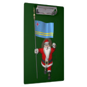 Der Weihnachtsmann mit dem Abzeichen von Aruba Klemmbrett (Rechts)