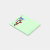 Der Weihnachtsmann mit dem Abzeichen von Aruba Post-it Klebezettel (angewinkelt)