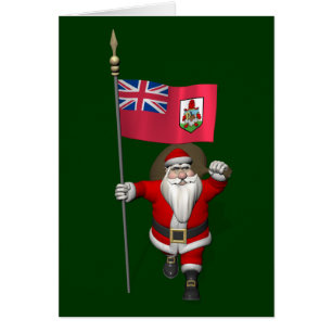 Der Weihnachtsmann mit dem Abzeichen von Bermuda