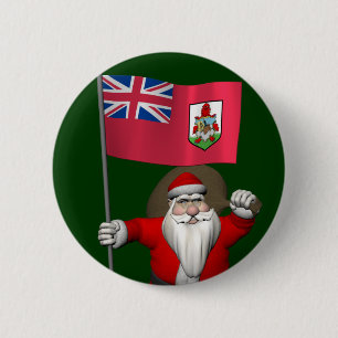 Der Weihnachtsmann mit dem Abzeichen von Bermuda Button