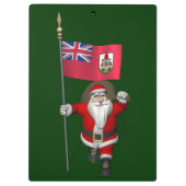 Der Weihnachtsmann mit dem Abzeichen von Bermuda Klemmbrett (Rückseite)