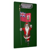 Der Weihnachtsmann mit dem Abzeichen von Bermuda Klemmbrett (Rechts)