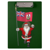 Der Weihnachtsmann mit dem Abzeichen von Bermuda Klemmbrett (Vorderseite)