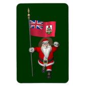Der Weihnachtsmann mit dem Abzeichen von Bermuda Magnet (Vertikal)