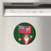 Der Weihnachtsmann mit dem Abzeichen von Bermuda Magnet (In Situ (Geschirrspüler))