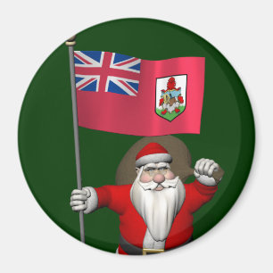 Der Weihnachtsmann mit dem Abzeichen von Bermuda Magnet