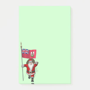 Der Weihnachtsmann mit dem Abzeichen von Bermuda Post-it Klebezettel
