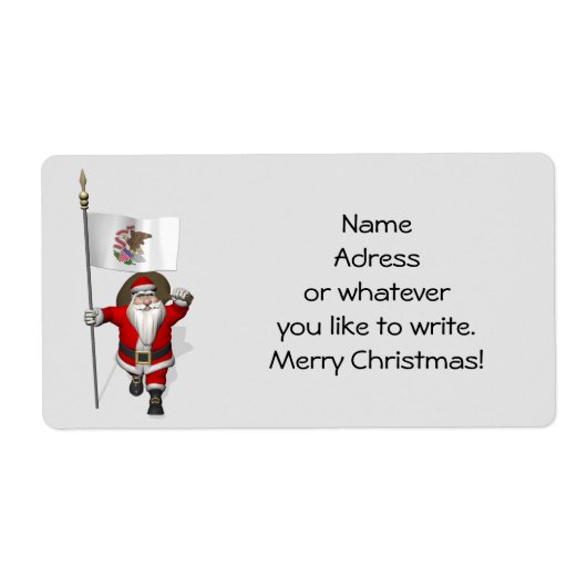 Der Weihnachtsmann mit dem Abzeichen von Illinois (Vorne)