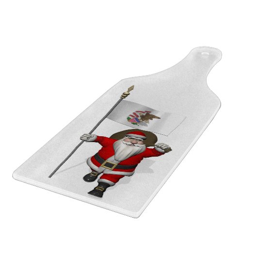 Der Weihnachtsmann mit dem Abzeichen von Illinois Schneidebrett (Ecke)