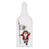 Der Weihnachtsmann mit dem Abzeichen von Illinois Schneidebrett (Vorderseite)