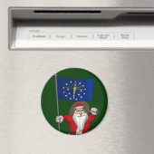 Der Weihnachtsmann mit dem Abzeichen von Indiana Magnet (In Situ (Geschirrspüler))
