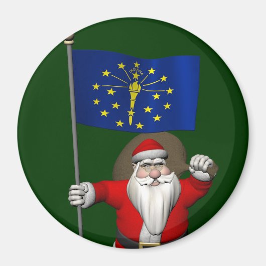 Der Weihnachtsmann mit dem Abzeichen von Indiana Magnet (Vorne)