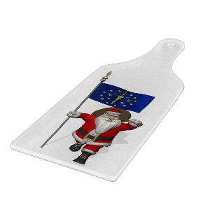 Der Weihnachtsmann mit dem Abzeichen von Indiana Schneidebrett