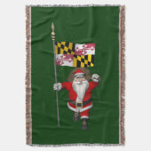 Der Weihnachtsmann mit dem Abzeichen von Maryland Decke (Vorderseite Vertikal)