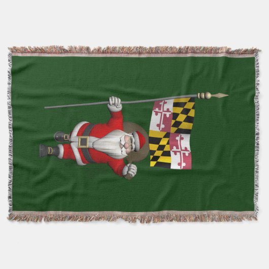 Der Weihnachtsmann mit dem Abzeichen von Maryland Decke (Vorderseite)