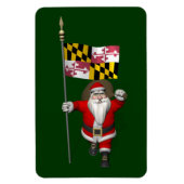 Der Weihnachtsmann mit dem Abzeichen von Maryland Magnet (Vertikal)