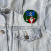 Der Weihnachtsmann mit dem Abzeichen von Michigan Button (Beispiel)
