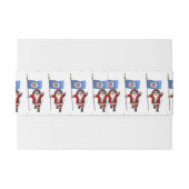 Der Weihnachtsmann mit dem Abzeichen von Minnesota Einladungsbanderole (Rückseitenbeispiel)