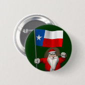 Der Weihnachtsmann mit dem Abzeichen von Texas Button (Vorne & Hinten)