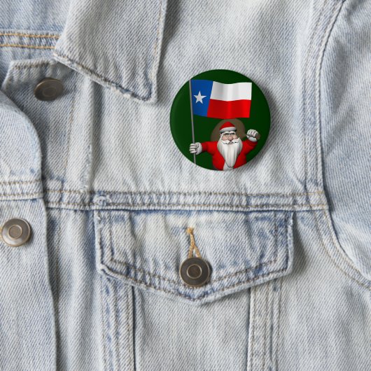Der Weihnachtsmann mit dem Abzeichen von Texas Button (Beispiel)