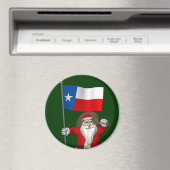 Der Weihnachtsmann mit dem Abzeichen von Texas Magnet (In Situ (Geschirrspüler))