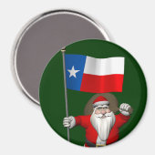 Der Weihnachtsmann mit dem Abzeichen von Texas Magnet (Vorderseite/Rückseite)