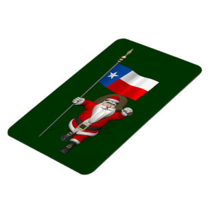 Der Weihnachtsmann mit dem Abzeichen von Texas Magnet