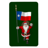 Der Weihnachtsmann mit dem Abzeichen von Texas Magnet (Vertikal)