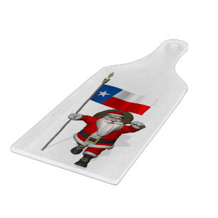 Der Weihnachtsmann mit dem Abzeichen von Texas Schneidebrett