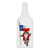 Der Weihnachtsmann mit dem Abzeichen von Texas Schneidebrett (Vorderseite)