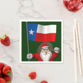 Der Weihnachtsmann mit dem Abzeichen von Texas Serviette (Beispiel)