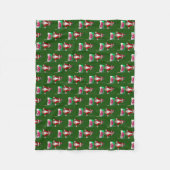 Der Weihnachtsmann mit dem Abzeichen von Wales Fleecedecke (Vorderseite)