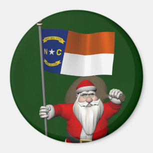 Der Weihnachtsmann mit dem Ausscheiden aus North C Magnet