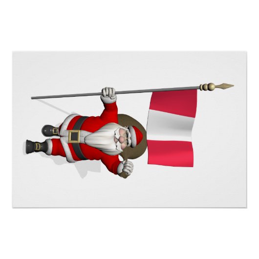 Der Weihnachtsmann mit dem Ausscheiden aus Peru Poster (Vorderseite)