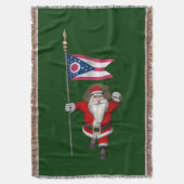 Der Weihnachtsmann mit dem Ausscheiden von Ohio Decke (Vorderseite Vertikal)