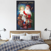 Der Weihnachtsmann mit dem christlichen Kind Leinwanddruck (Insitu (Schlafzimmer))