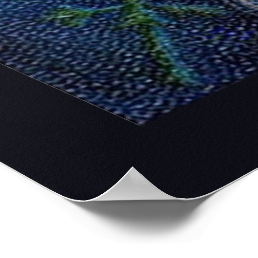 Der Weihnachtsmann mit dem christlichen Kind Poster (Ecke)