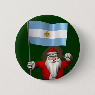 Der Weihnachtsmann mit dem Ende Argentiniens Button