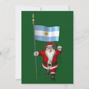 Der Weihnachtsmann mit dem Ende Argentiniens Feiertagskarte