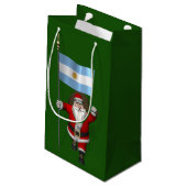 Der Weihnachtsmann mit dem Ende Argentiniens Kleine Geschenktüte (Rückseite Schrägansicht)