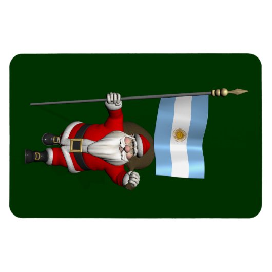 Der Weihnachtsmann mit dem Ende Argentiniens Magnet (Horizontal)