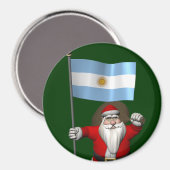 Der Weihnachtsmann mit dem Ende Argentiniens Magnet (Vorderseite/Rückseite)