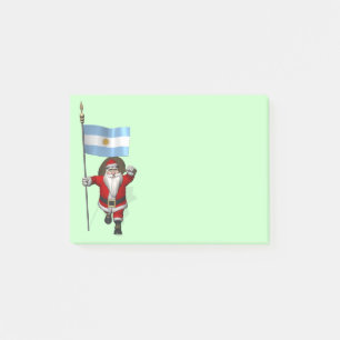 Der Weihnachtsmann mit dem Ende Argentiniens Post-it Klebezettel
