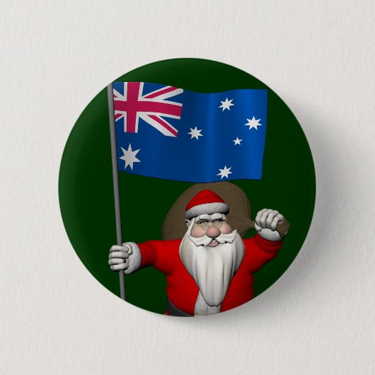 Der Weihnachtsmann mit dem Ende Australiens Button (Vorderseite)