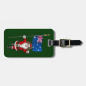 Der Weihnachtsmann mit dem Ende Australiens Gepäckanhänger (Vorderseite horizontal)