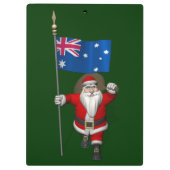 Der Weihnachtsmann mit dem Ende Australiens Klemmbrett (Rückseite)