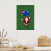 Der Weihnachtsmann mit dem Ende Australiens Poster (Küche)