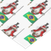 Der Weihnachtsmann mit dem Ende Brasiliens Tischdecke (Schrägansicht)