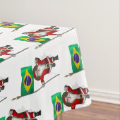 Der Weihnachtsmann mit dem Ende Brasiliens Tischdecke (Beispiel)